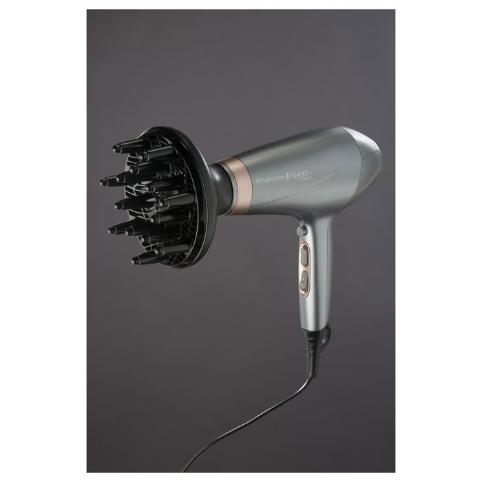 Remington AC8820 Secador Pelo Profesional AC 2200W 3 Temperaturas 2 Velocidades 41 m/s Accesorios Plata Remington AC8820 Secador Pelo Profesional AC 2200W 3 Temperaturas 2 Velocidades 41 m/s Accesorios Plata