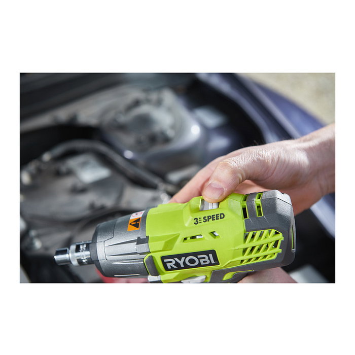 Ryobi R18IW3-0 Destornillador de Impacto Inalámbrico 18V, 400 Nm, Mango de Pistola