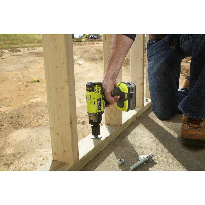 Ryobi Llave de impacto 400 Nm con batería de 2.0 Ah y 3 enchufes