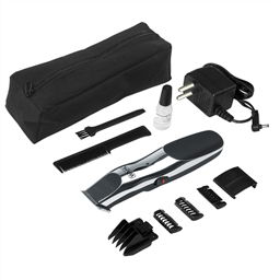 Wahl 9918-1416 Cortabarbas con y sin Cable, Cuchillas de Carbono Autoafilables, Autonomía 60 min, Precisión 2-12 mm