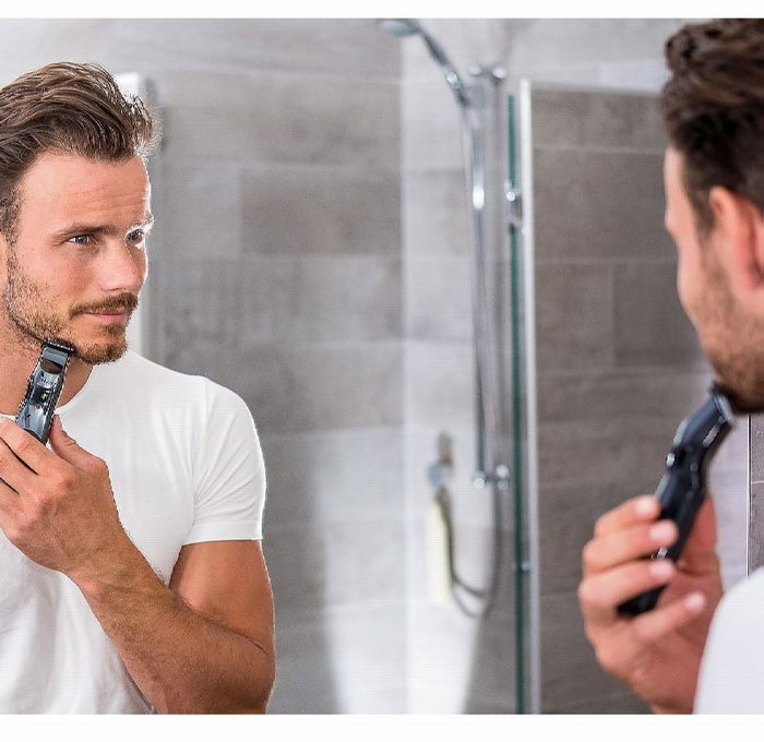 Wahl Groomsman 9918-1416 Cortabarbas Recargable con y sin Cable