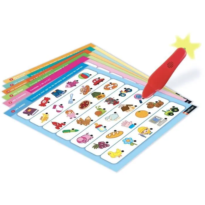 Nathan Juego Electrónico de Letras y Números Electro para Niños: Preguntas y Respuestas con Bolígrafo Interactivo Nathan Juego Electrónico de Letras y Números Electro para Niños: Preguntas y Respuestas con Bolígrafo Interactivo
