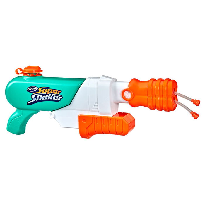 HASBRO Super Soaker Hydro Frenzy Lanza de Agua con 2 Tubos y Boquilla Ajustable, Capacidad 709ml, +6 Años HASBRO Super Soaker Hydro Frenzy Lanza de Agua con 2 Tubos y Boquilla Ajustable, Capacidad 709ml, +6 Años