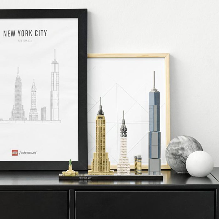LEGO Architecture New York City 21028 - Maqueta de construcción de edificios emblemáticos, para mayores de 12 años