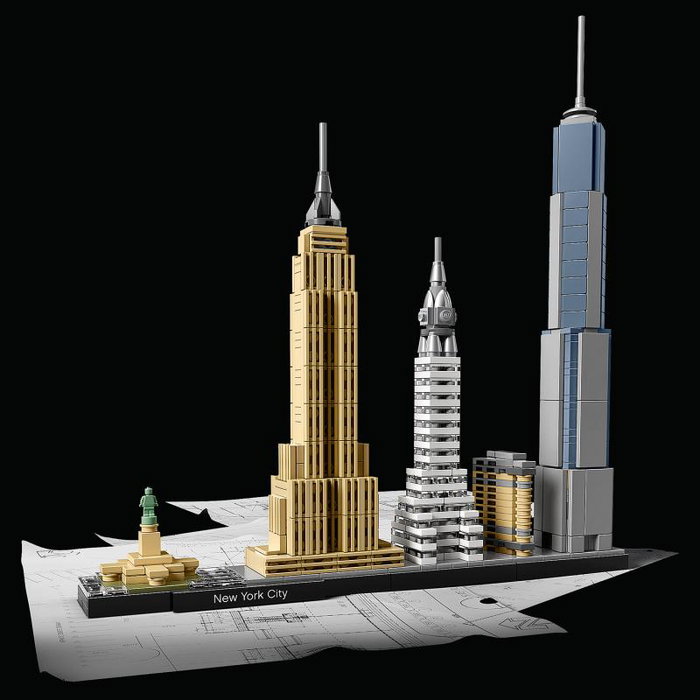 LEGO Architecture New York City 21028 - Maqueta de construcción de edificios emblemáticos, para mayores de 12 años