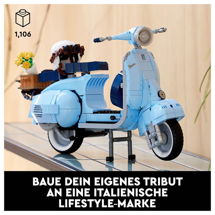 LEGO ICONS Vespa 125 Set de Construcción Creator Expert 10298, Modelo para Adultos, 1107 Piezas