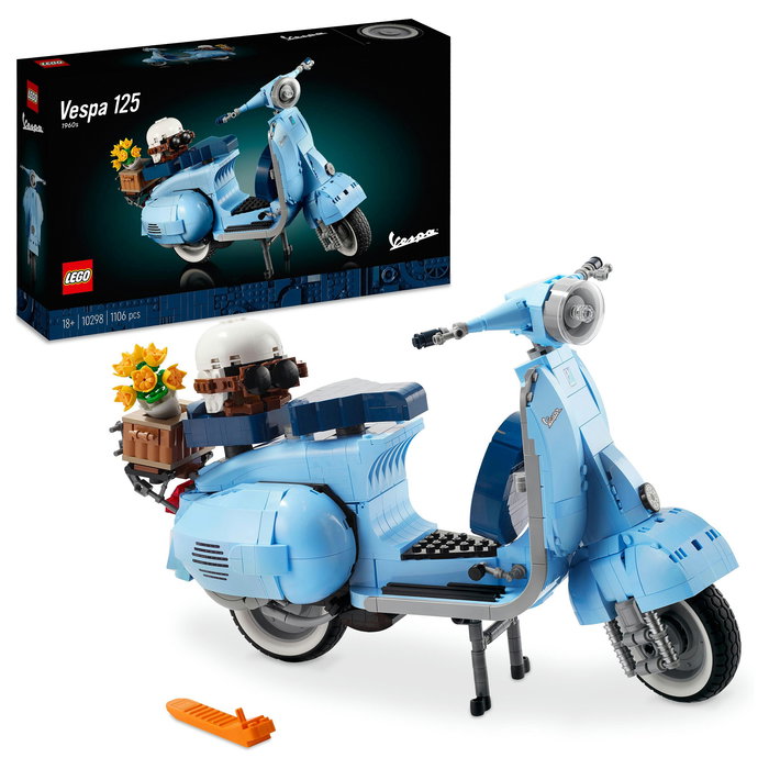 LEGO ICONS Vespa 125 Set de Construcción Creator Expert 10298, Modelo para Adultos, 1107 Piezas