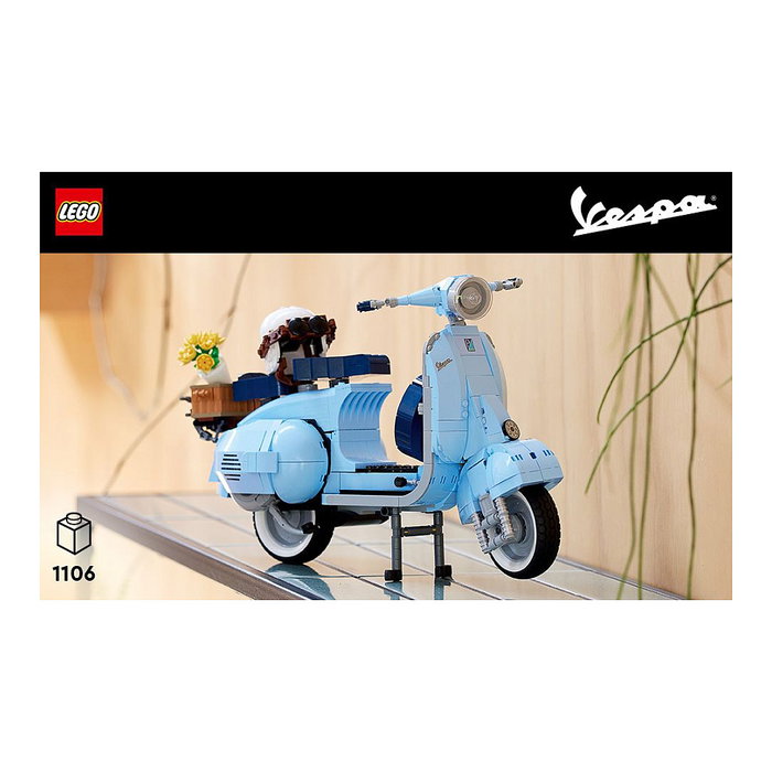 LEGO ICONS Vespa 125 Set de Construcción Creator Expert 10298, Modelo para Adultos, 1107 Piezas