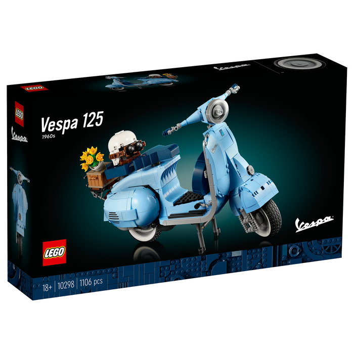 LEGO ICONS Vespa 125 Set de Construcción Creator Expert 10298, Modelo para Adultos, 1107 Piezas