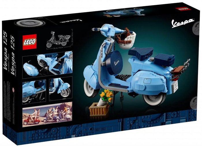 LEGO Creator Expert Vespa 125, Modelo de Exhibición Azul Pastel LEGO Creator Expert Vespa 125, Modelo de Exhibición Azul Pastel