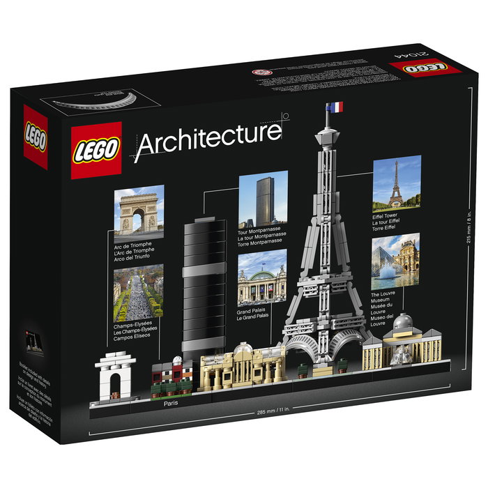 LEGO Architecture Paris 21044 - Set de Construcción Creativa para Adultos y Niños (+12 años), 649 Piezas, Modelo de Colección FSC