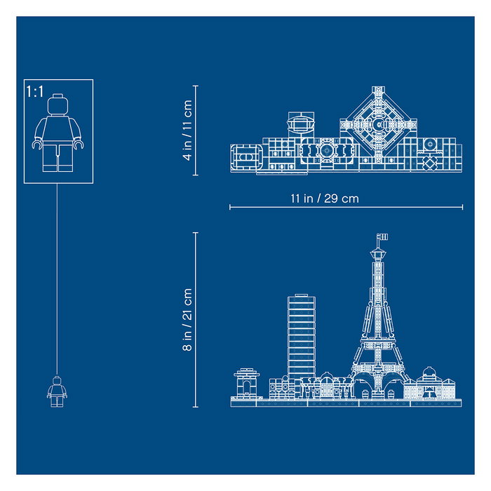 LEGO Architecture Paris 21044 - Set de Construcción Creativa para Adultos y Niños (+12 años), 649 Piezas, Modelo de Colección FSC