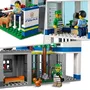 Lego 60316 Comisaría de Policía de la Ciudad, Coche de Juguete, Camión de Basura y Helicóptero Niños +6 Años, Set Aventuras
