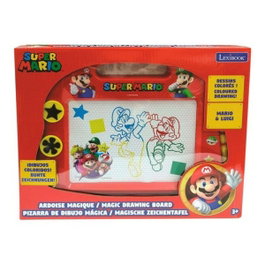 LEXIBOOK Pizarra Super Mario Bros Formato A5 con Accesorios Magnéticos