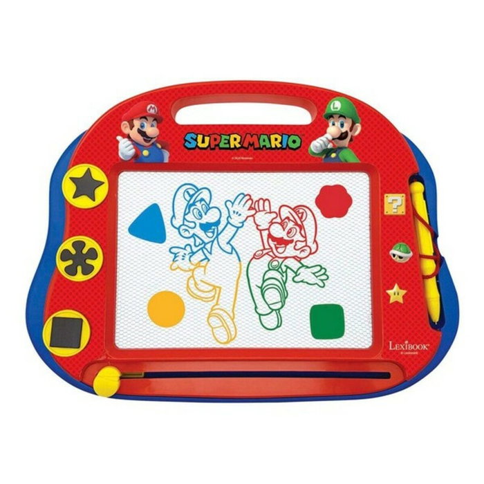 LEXIBOOK Pizarra Super Mario Bros Formato A5 con Accesorios Magnéticos
