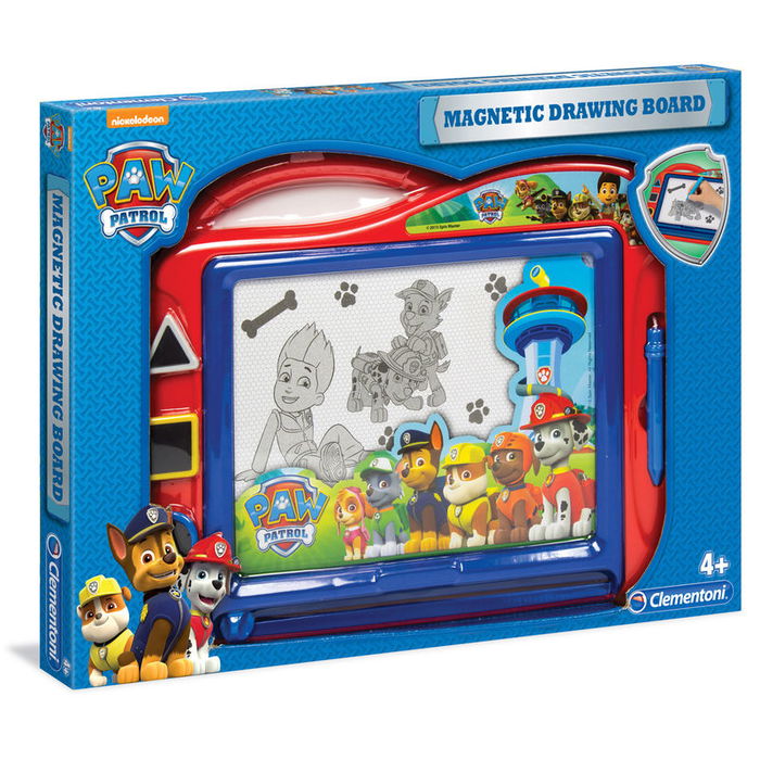 Clementoni Pizarra Magnética Patrulla Canina Paw Patrol 47x34x3,3cm Edad +4 Años