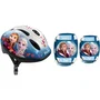 Reine Des Neiges Casco combinado THE QUEEN OF SNOW II + Rodilleras + Coderas para Niña, Talla 50-56 cm