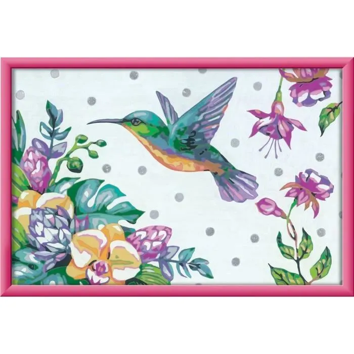 Set de Pintura por Números Ravensburger Hummingbird and Exotic Flowers