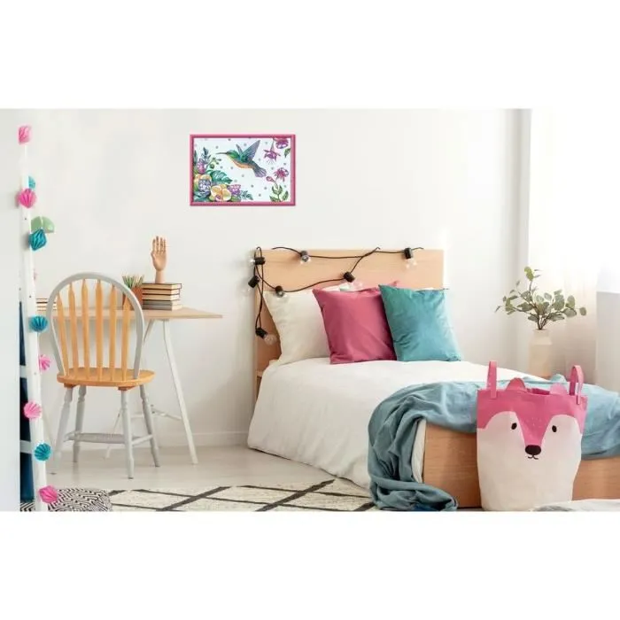 Set de Pintura por Números Ravensburger Hummingbird and Exotic Flowers