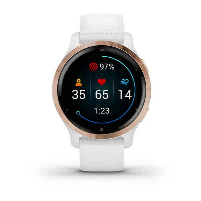 Garmin Venu 2S, Oro rosa y Correa blanca