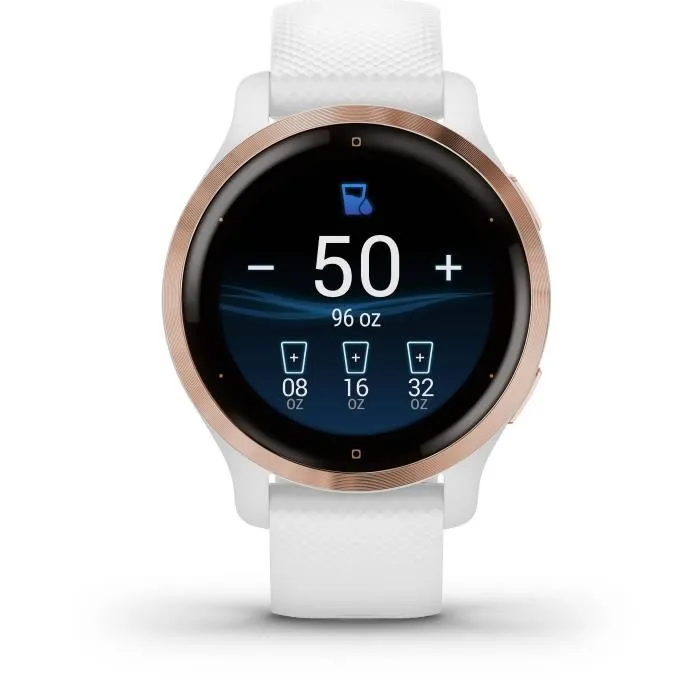Garmin Venu 2S, Oro rosa y Correa blanca