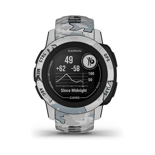 Garmin Instinct 2S Camo Edition Reloj inteligente GPS con monitor de frecuencia cardíaca y seguimiento de actividad, resistente al agua 10 ATM, 50 días de batería