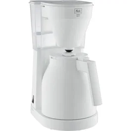 Melitta Cafetera Eléctrica Easy Term de 12 Tazas, Blanca, con Recipiente Térmico