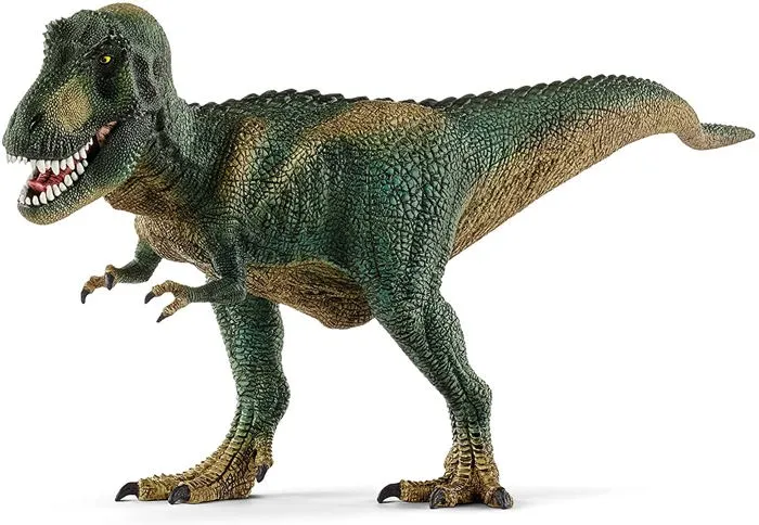 Schleich Figura Dinosaurio Tyrannosaurus Rex T-Rex 14587, Figura Modelada en Detalle y Pintada a Mano de 13 Metros, Depredador Bipedo con Craneo Poderoso y Dientes de 20 cm