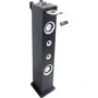 Inovalley HP49CD Torre de Sonido Bluetooth con Reproductor CD y Karaoke, 100W, USB, Radio FM, Negro