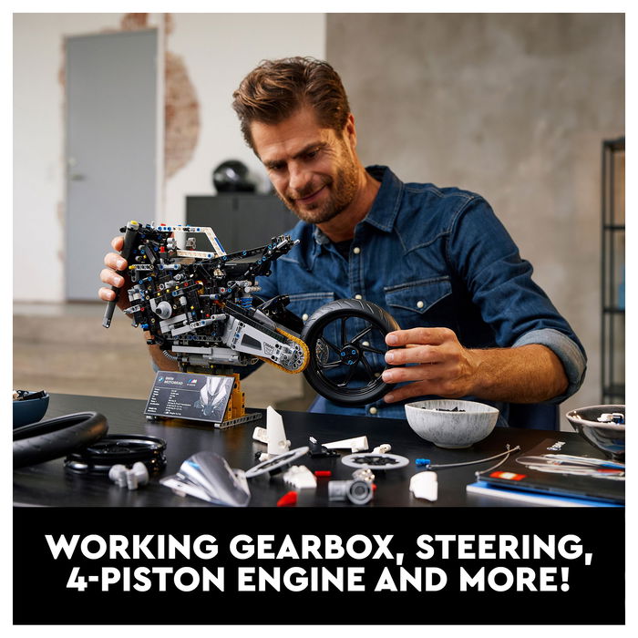 LEGO Technic BMW M 1000 RR 42130 - Juego de Construcción de Moto (1921 Piezas) para Adultos 18+