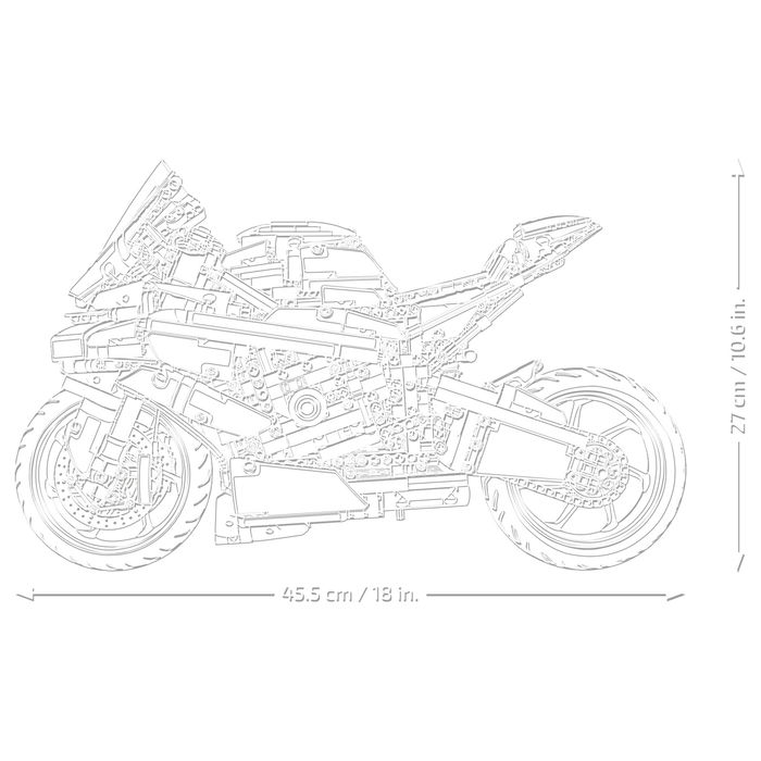 LEGO Technic BMW M 1000 RR 42130 - Juego de Construcción de Moto (1921 Piezas) para Adultos 18+