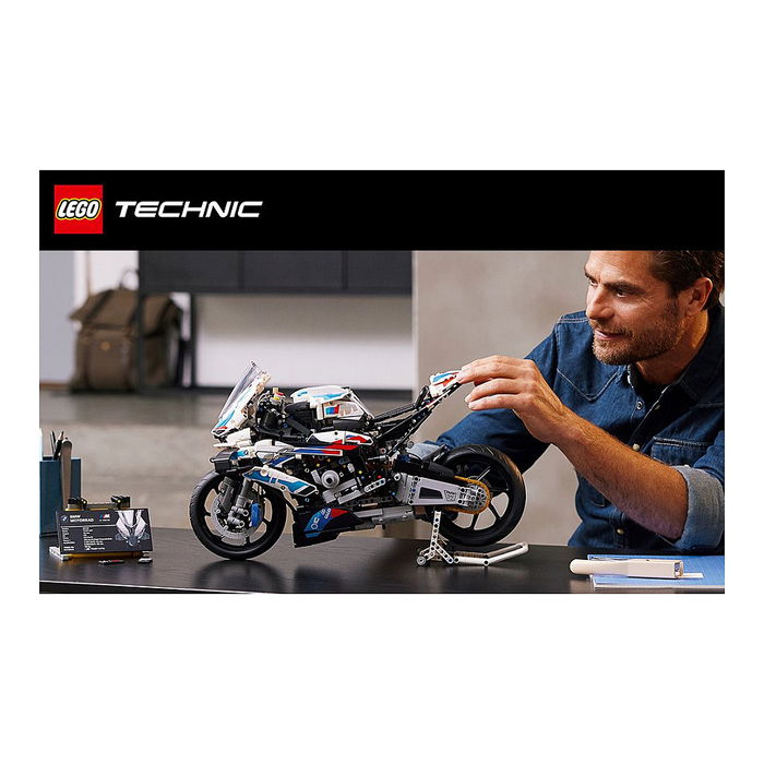 LEGO Technic BMW M 1000 RR 42130 - Juego de Construcción de Moto (1921 Piezas) para Adultos 18+