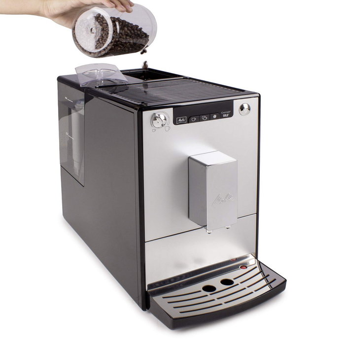 Melitta Caffeo Solo E950-103 Máquina de espresso automática con molinillo - Plata