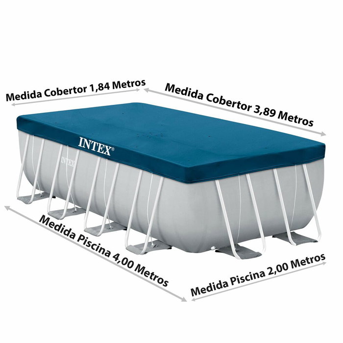 Intex Cubierta para Piscina Rectangular Tubular 4x2m 28037