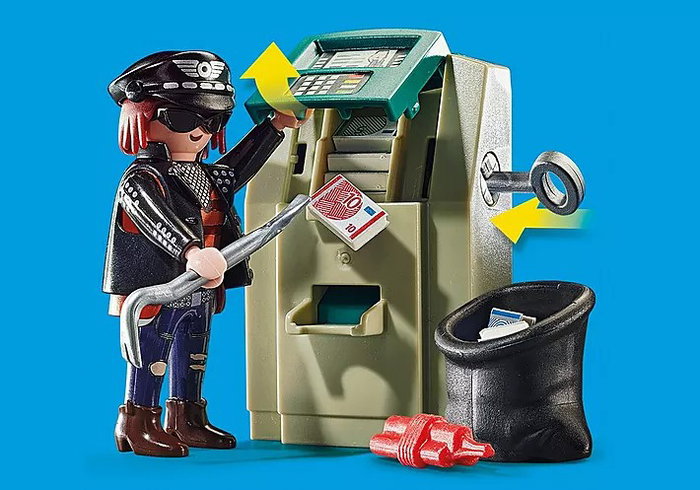 Playmobil City Action Moto de Policía y Persecución del Ladrón 70572