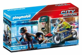 Playmobil City Action Moto de Policía y Persecución del Ladrón 70572