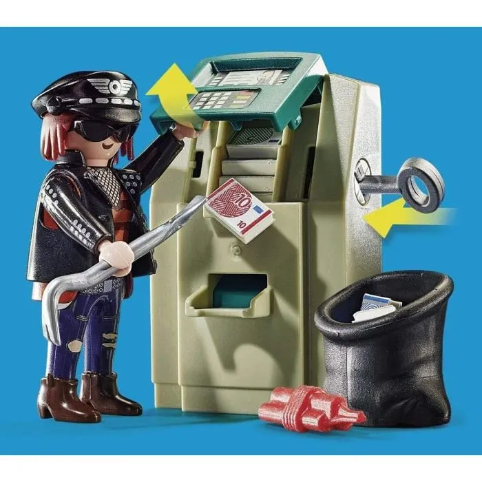 Playmobil City Action Moto de Policía y Persecución del Ladrón 70572