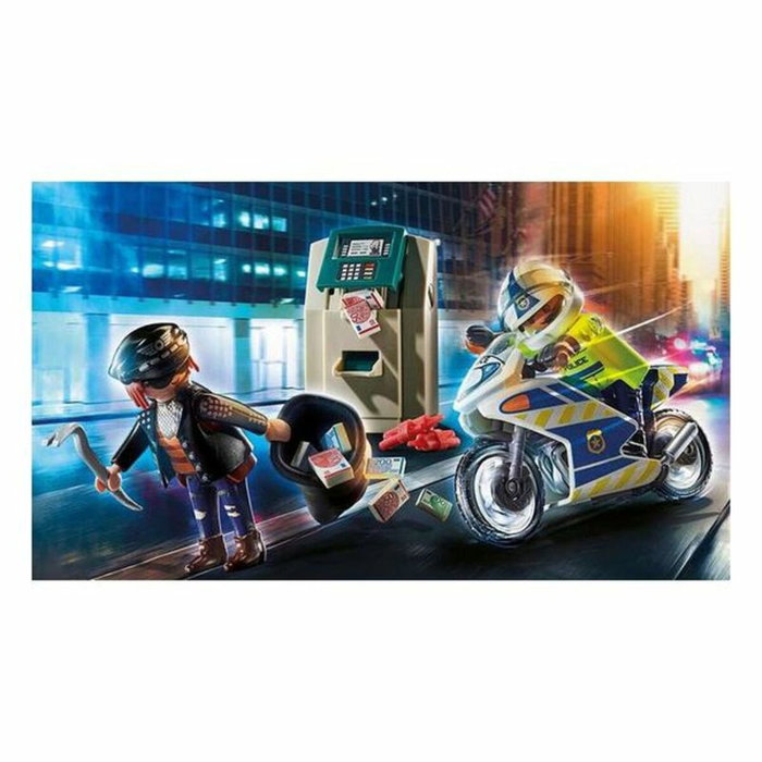 Playmobil City Action Moto de Policía y Persecución del Ladrón 70572