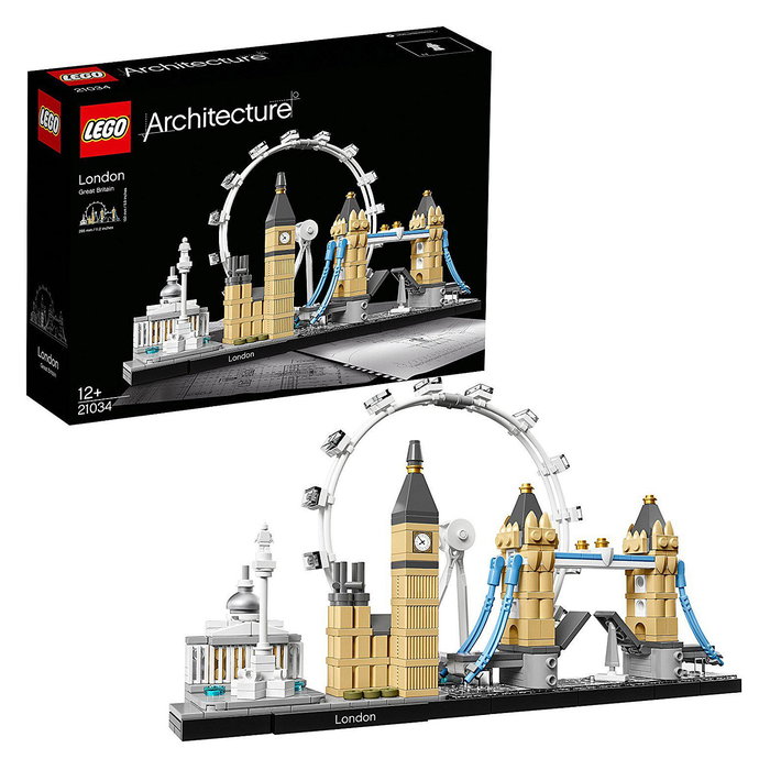 LEGO Architecture London 21034 Set de Construcción Creativa 468 Piezas