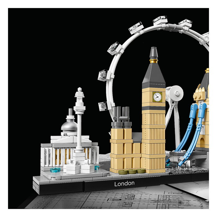 LEGO Architecture London 21034 Set de Construcción Creativa 468 Piezas