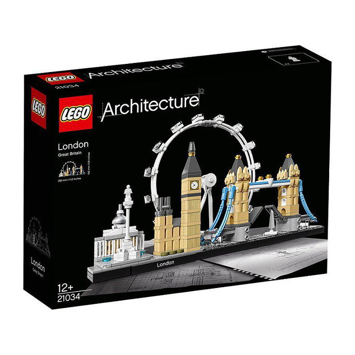 LEGO Architecture London 21034 Set de Construcción Creativa 468 Piezas
