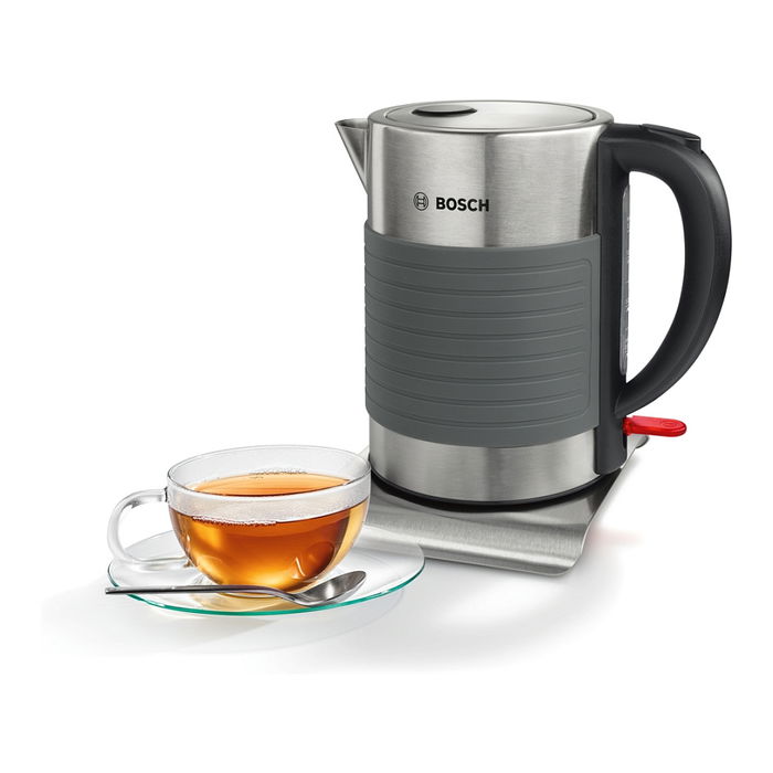 Bosch TWK7S05 Hervidor de Agua Eléctrico 1.7L 2200W Gris/Negro