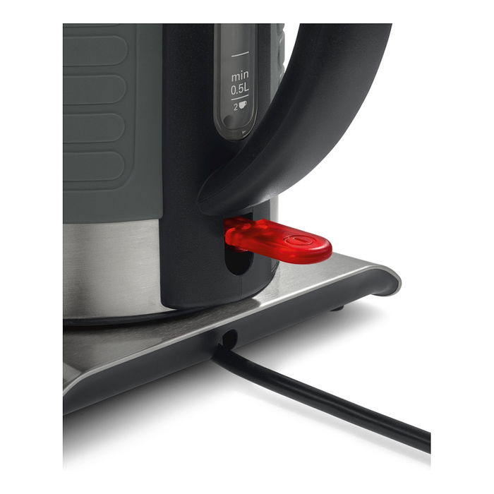 Bosch TWK7S05 Hervidor de Agua Eléctrico 1.7L 2200W Gris/Negro