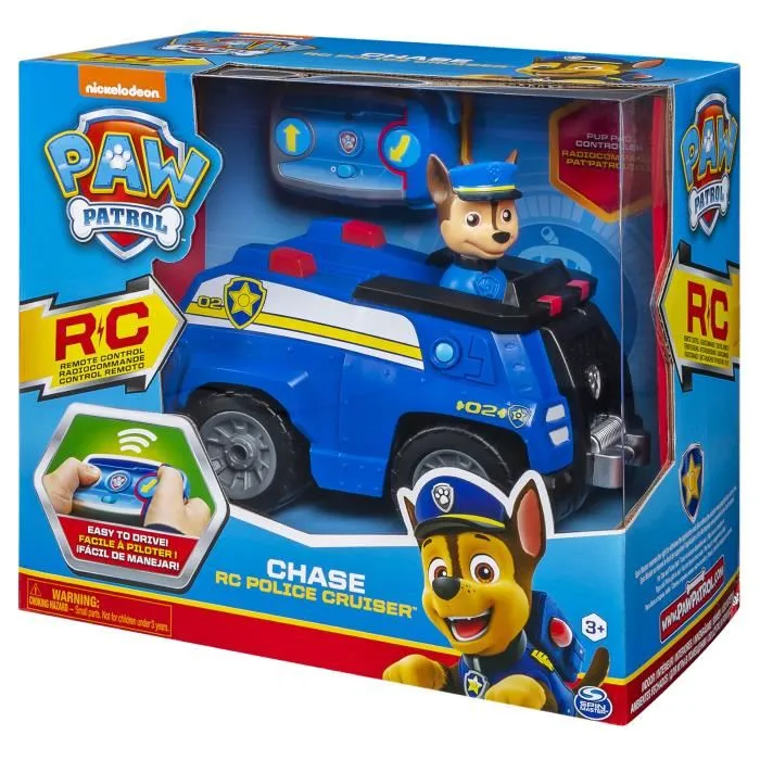 Paw Patrol Vehículo Radio Controlado Chase 3 Años Juguete