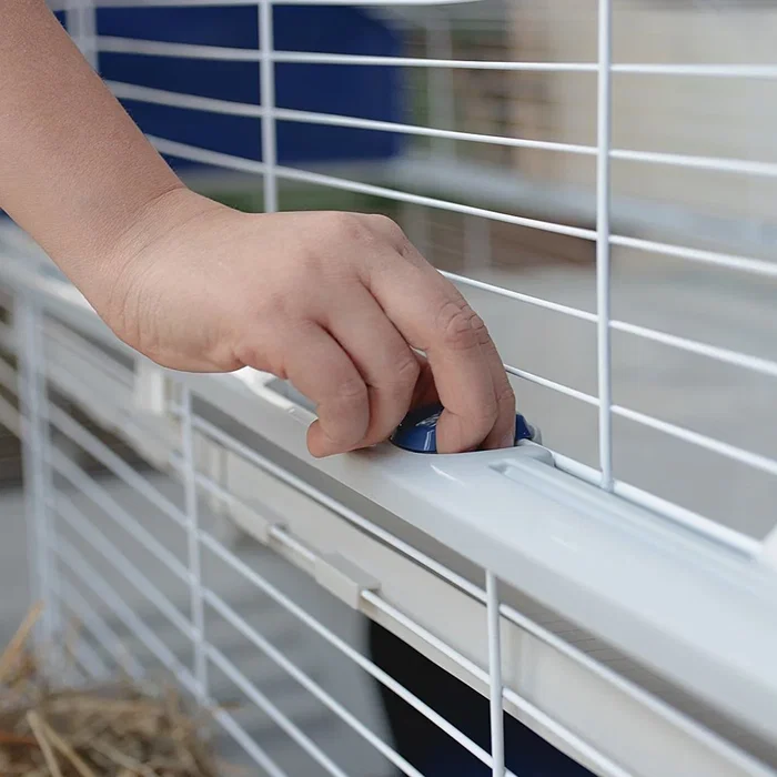 Ferplast Barn 80 - Jaula/Establo para Conejos, Color Gris y Blanco, Dimensiones 78x48x65 cm Ferplast Barn 80 - Jaula/Establo para Conejos, Color Gris y Blanco, Dimensiones 78x48x65 cm