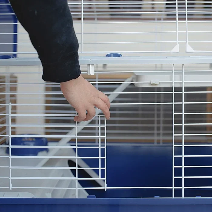 Ferplast Barn 80 - Jaula/Establo para Conejos, Color Gris y Blanco, Dimensiones 78x48x65 cm Ferplast Barn 80 - Jaula/Establo para Conejos, Color Gris y Blanco, Dimensiones 78x48x65 cm