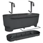 Elho Maceta Greenville Easy Balcony 52 Living Black Balcón L 21,2 x W 52 x H 19,4 cm