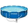Intex Piscina Kit 28212NP Estructura Metal Tubular Redonda 365.76 x 76.2 cm