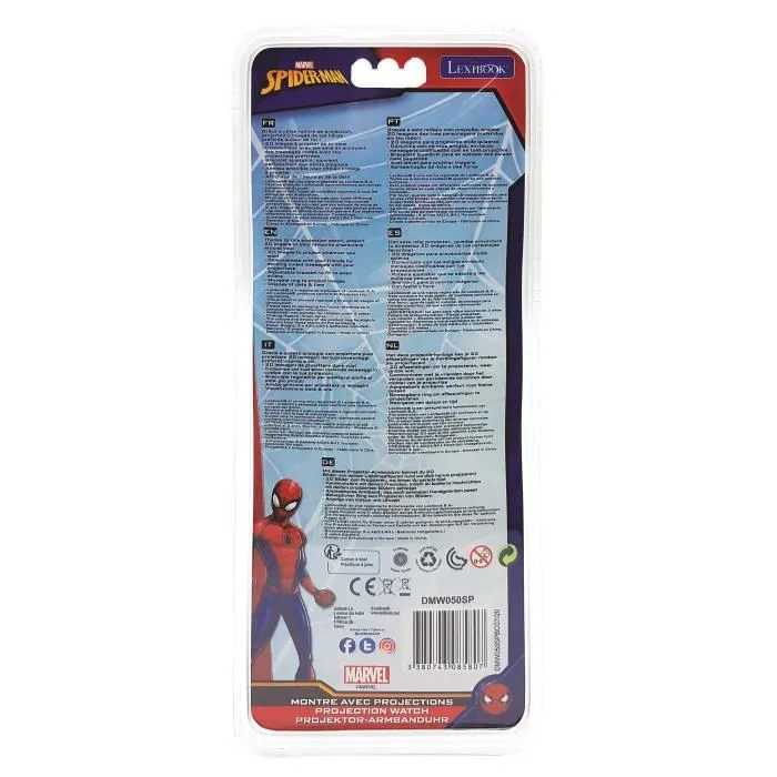 LEXIBOOK Reloj Digital de Proyecciones Spiderman Marvel LEXIBOOK Reloj Digital de Proyecciones Spiderman Marvel
