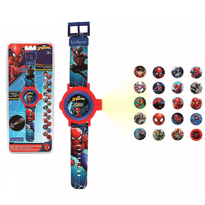 LEXIBOOK Reloj Digital de Proyecciones Spiderman Marvel LEXIBOOK Reloj Digital de Proyecciones Spiderman Marvel